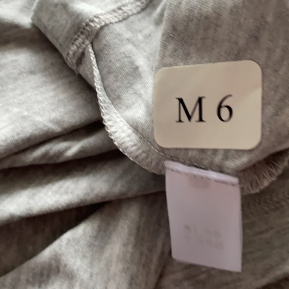 ST. JOHN Top M NWT Grey Melange Slate Lemongrass - Picture 8 of 9